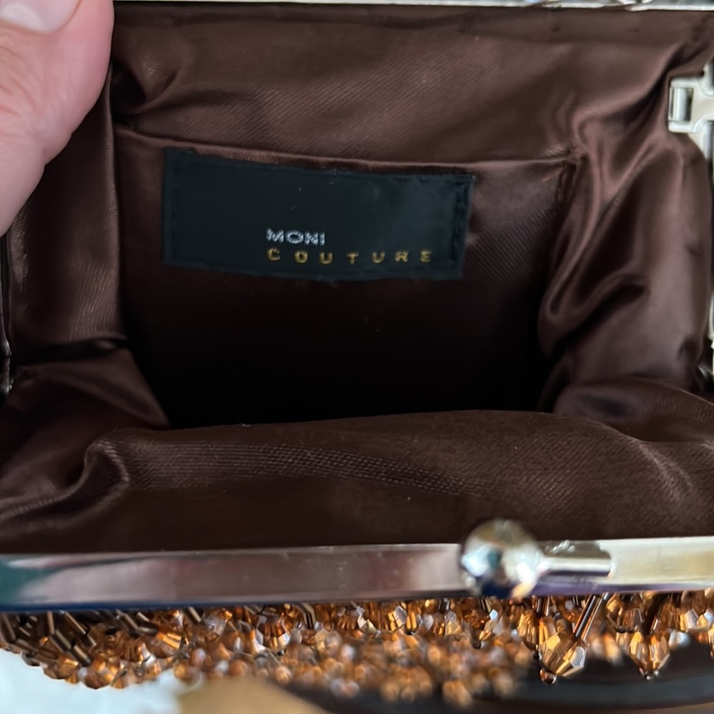 Brown Beaded/Sequin Purse EUC - Picture 4 of 6